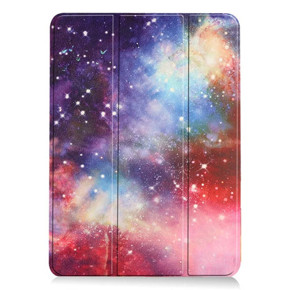 For iPad Air 11 (2024) Case Trifold Stand Pattern Auto Wake /  Sleep Tablet Cover