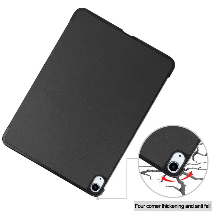 For iPad Air 11 (2024) Case PU Leather Protective Tri-fold Stand Smart Cover