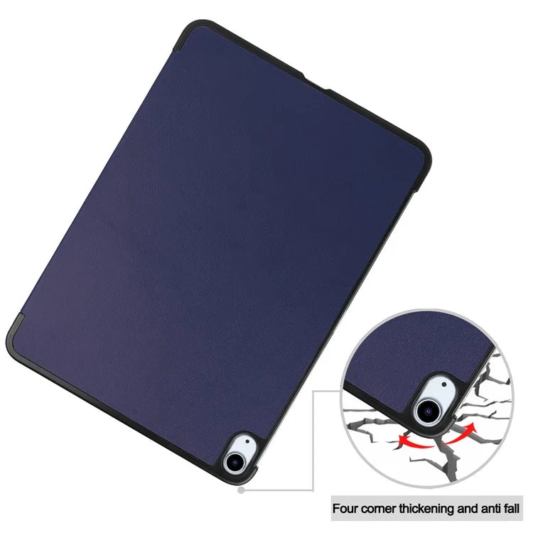 For iPad Air 11 (2024) Case PU Leather Protective Tri-fold Stand Smart Cover