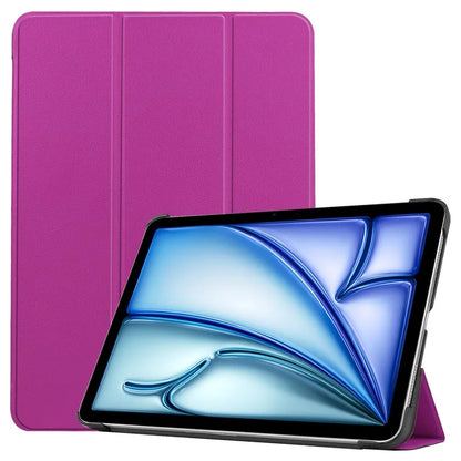 For iPad Air 11 (2024) Case PU Leather Protective Tri-fold Stand Smart Cover