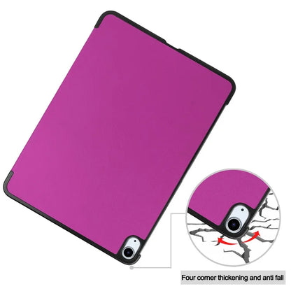 For iPad Air 11 (2024) Case PU Leather Protective Tri-fold Stand Smart Cover