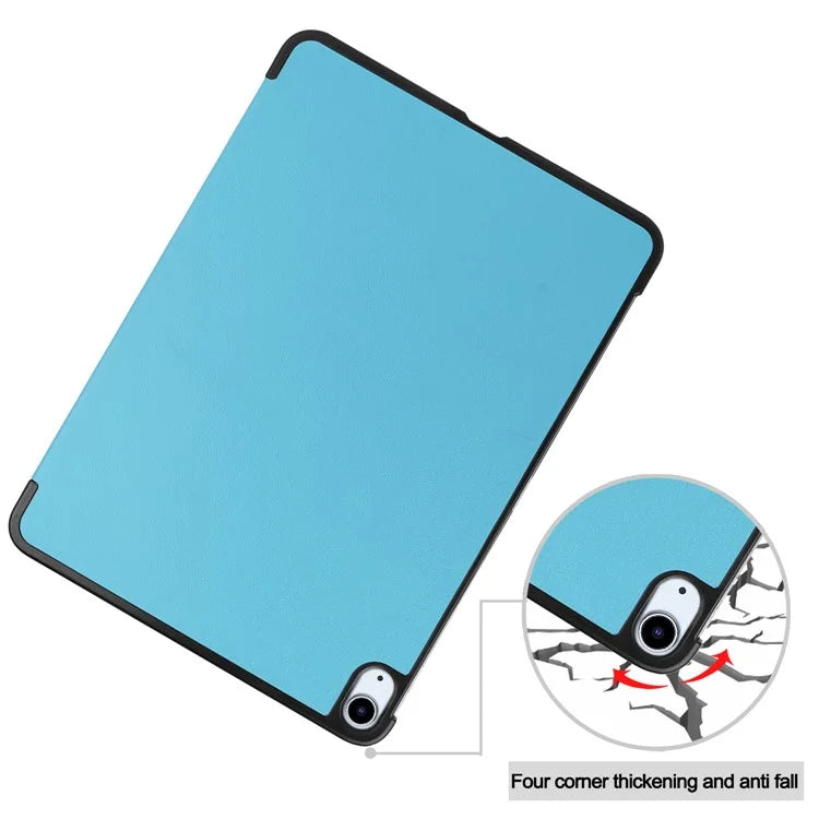 For iPad Air 11 (2024) Case PU Leather Protective Tri-fold Stand Smart Cover