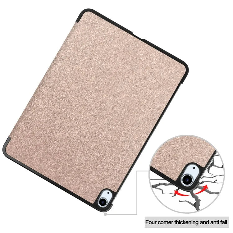 For iPad Air 11 (2024) Case PU Leather Protective Tri-fold Stand Smart Cover