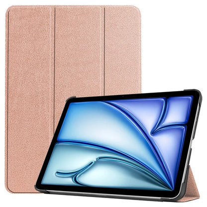 For iPad Air 11 (2024) Case PU Leather Protective Tri-fold Stand Smart Cover