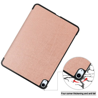 For iPad Air 11 (2024) Case PU Leather Protective Tri-fold Stand Smart Cover