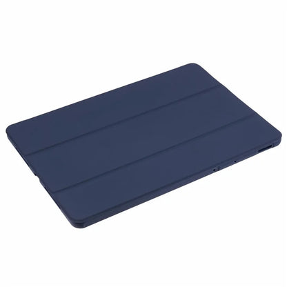 For vivo Pad3 Pro PU Leather Case Soft Silicone Tablet Cover Tri-fold Stand Protective Shell