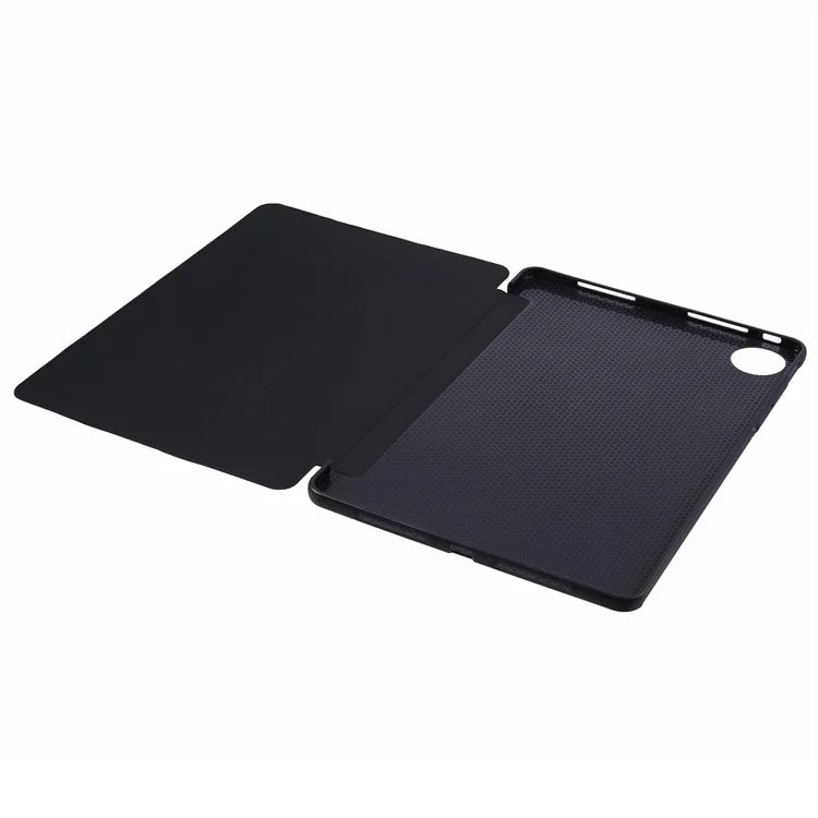 For vivo Pad3 Pro PU Leather Case Soft Silicone Tablet Cover Tri-fold Stand Protective Shell