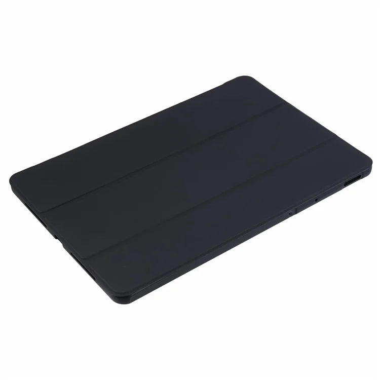 For vivo Pad3 Pro PU Leather Case Soft Silicone Tablet Cover Tri-fold Stand Protective Shell