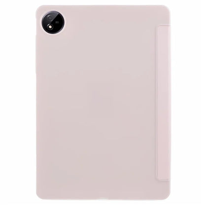 For vivo Pad3 Pro PU Leather Case Soft Silicone Tablet Cover Tri-fold Stand Protective Shell