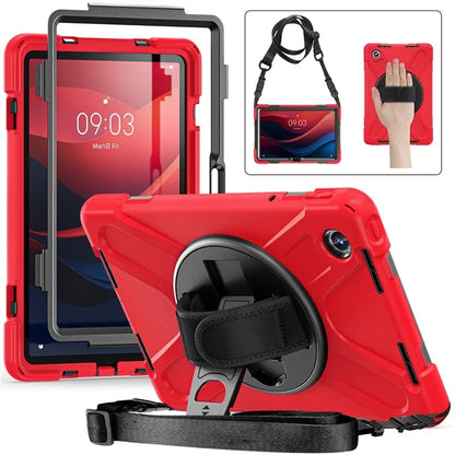 For Lenovo Tab M11 TB-330FU / 331FC / Xiaoxin Pad 11 2024 Case PC+Silicone Tablet Cover with Shoulder Strap