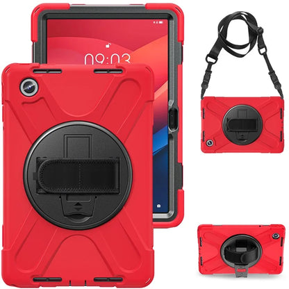 For Lenovo Tab M11 TB-330FU / 331FC / Xiaoxin Pad 11 2024 Case PC+Silicone Tablet Cover with Shoulder Strap