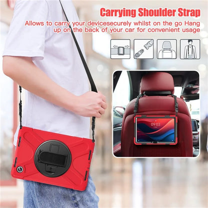 For Lenovo Tab M11 TB-330FU / 331FC / Xiaoxin Pad 11 2024 Case PC+Silicone Tablet Cover with Shoulder Strap