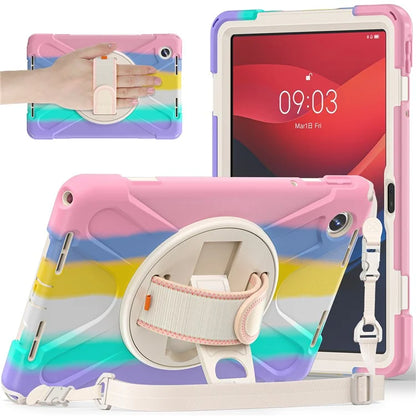 For Lenovo Tab M11 TB-330FU / 331FC / Xiaoxin Pad 11 2024 Case PC+Silicone Tablet Cover with Shoulder Strap