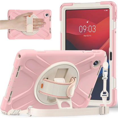 For Lenovo Tab M11 TB-330FU / 331FC / Xiaoxin Pad 11 2024 Case PC+Silicone Tablet Cover with Shoulder Strap