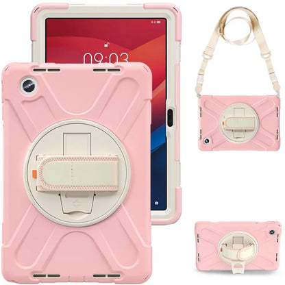 For Lenovo Tab M11 TB-330FU / 331FC / Xiaoxin Pad 11 2024 Case PC+Silicone Tablet Cover with Shoulder Strap