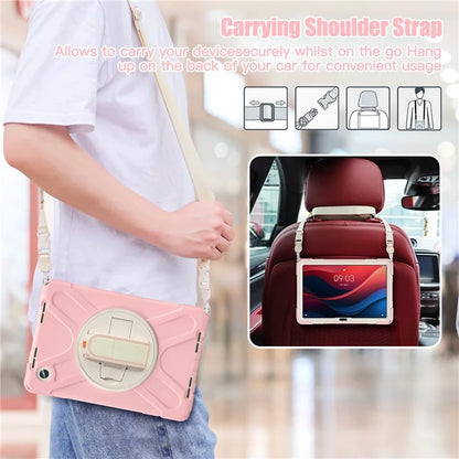For Lenovo Tab M11 TB-330FU / 331FC / Xiaoxin Pad 11 2024 Case PC+Silicone Tablet Cover with Shoulder Strap