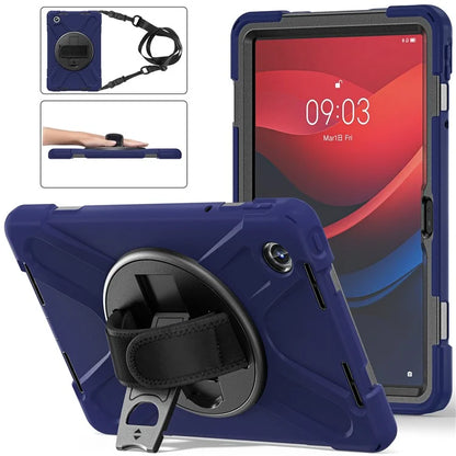 For Lenovo Tab M11 TB-330FU / 331FC / Xiaoxin Pad 11 2024 Case PC+Silicone Tablet Cover with Shoulder Strap