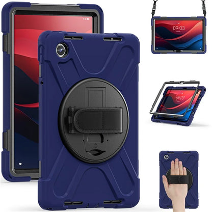 For Lenovo Tab M11 TB-330FU / 331FC / Xiaoxin Pad 11 2024 Case PC+Silicone Tablet Cover with Shoulder Strap