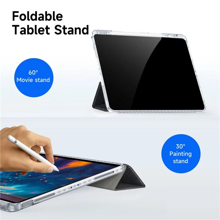 DUX DUCIS Unid Series For iPad Air 13 (2024) / Pro 12.9 inch (2022) / (2021) / (2020) / (2018) Case TPU+PC+PU Clear Tablet Cover