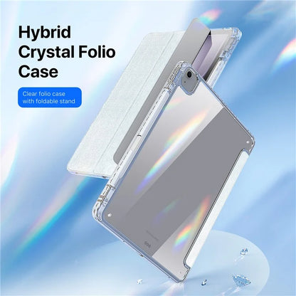 DUX DUCIS Unid Series For iPad Air 13 (2024) / Pro 12.9 inch (2022) / (2021) / (2020) / (2018) Case TPU+PC+PU Clear Tablet Cover