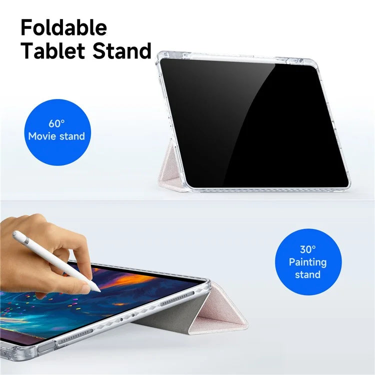 DUX DUCIS Unid Series For iPad Air 13 (2024) / Pro 12.9 inch (2022) / (2021) / (2020) / (2018) Case TPU+PC+PU Clear Tablet Cover