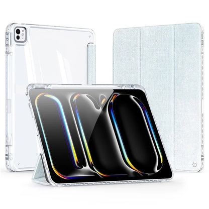 DUX DUCIS Unid Series For iPad Pro 13 (2024) Clear Tablet Case TPU+PC+PU Auto Wake / Sleep Cover with Pen Slot