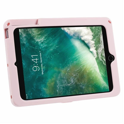 For iPad mini (2019) 7.9 inch / mini 4 / mini 3 / Mini 2 / Mini Silicone Case Kickstand Sandbeach Girl Pattern Tablet Cover