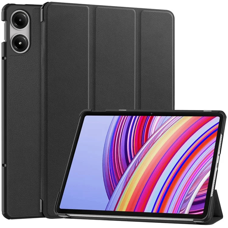 For Xiaomi Redmi Pad Pro / Redmi Pad Pro 5G / Poco Pad Case Tri-Fold Stand Leather Tablet Cover with Auto Wake / Sleep