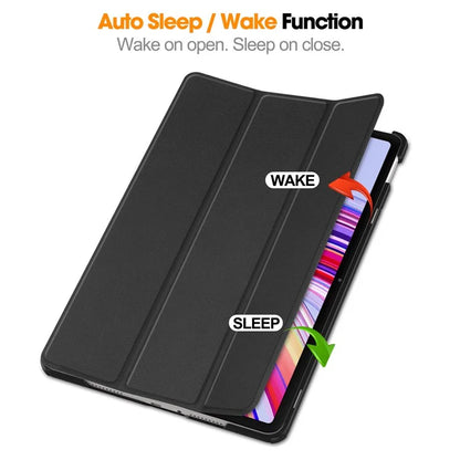 For Xiaomi Redmi Pad Pro / Redmi Pad Pro 5G / Poco Pad Case Tri-Fold Stand Leather Tablet Cover with Auto Wake / Sleep