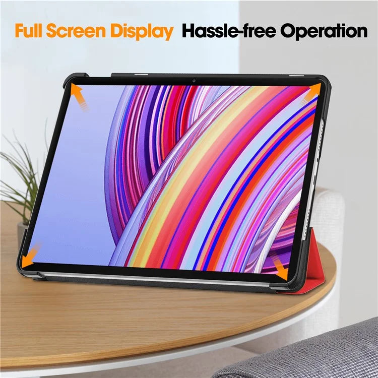 For Xiaomi Redmi Pad Pro / Redmi Pad Pro 5G / Poco Pad Case Tri-Fold Stand Leather Tablet Cover with Auto Wake / Sleep