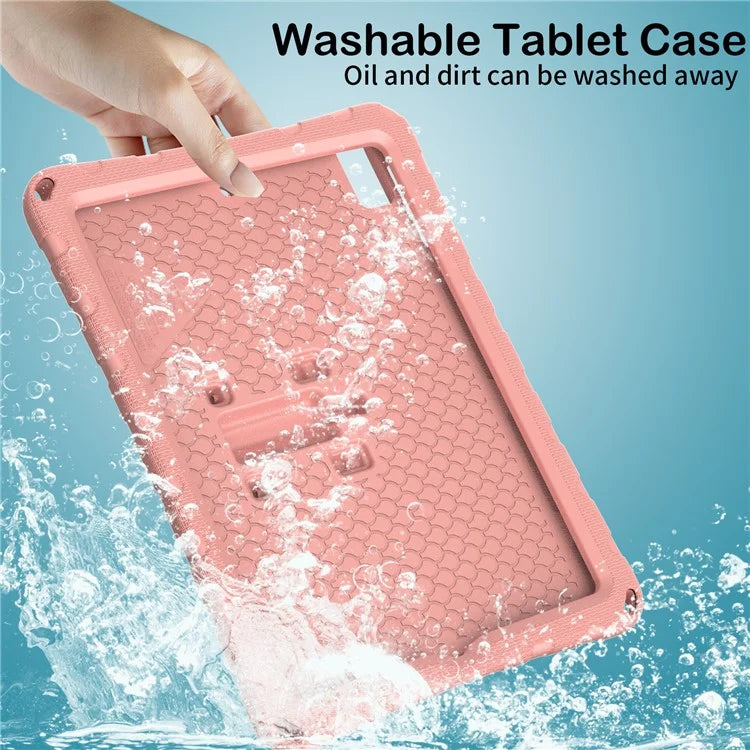 For iPad 10.2 (2021) / (2020) / (2019) / iPad Air 10.5 inch (2019) Case Butterfly Kickstand EVA Tablet Cover with Lanyard