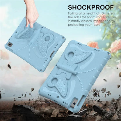 For iPad 10.2 (2021) / (2020) / (2019) / iPad Air 10.5 inch (2019) Case Butterfly Kickstand EVA Tablet Cover with Lanyard
