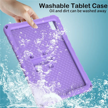 For iPad 10.2 (2021) / (2020) / (2019) / iPad Air 10.5 inch (2019) Case Butterfly Kickstand EVA Tablet Cover with Lanyard