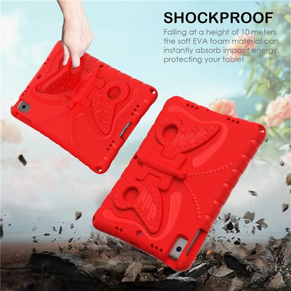For iPad 10.2 (2021) / (2020) / (2019) / iPad Air 10.5 inch (2019) Case Butterfly Kickstand EVA Tablet Cover with Lanyard