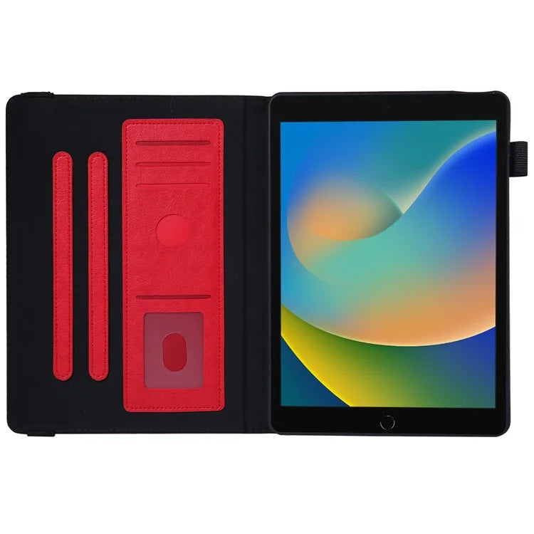 For iPad 10.2 (2021) / (2020) / (2019) / iPad Air 10.5 inch (2019) / Pro 10.5-inch (2017) Case Card Slots Leather Tablet Cover