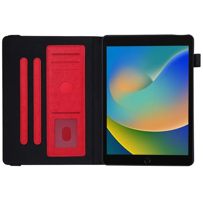 For iPad 10.2 (2021) / (2020) / (2019) / iPad Air 10.5 inch (2019) / Pro 10.5-inch (2017) Case Card Slots Leather Tablet Cover