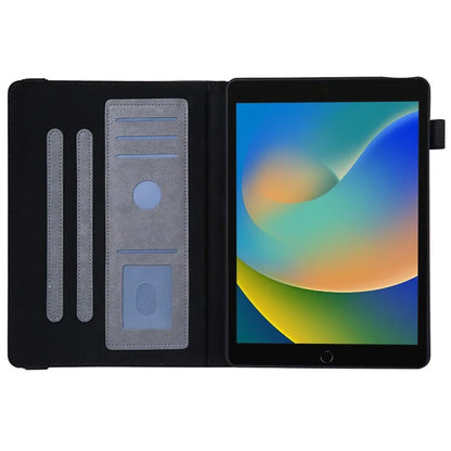 For iPad 10.2 (2021) / (2020) / (2019) / iPad Air 10.5 inch (2019) / Pro 10.5-inch (2017) Case Card Slots Leather Tablet Cover