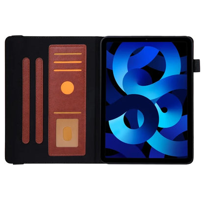 For iPad 10.9 (2022) Shockproof Case Card Slots Tablet Leather Flip Cover with Pens Holder