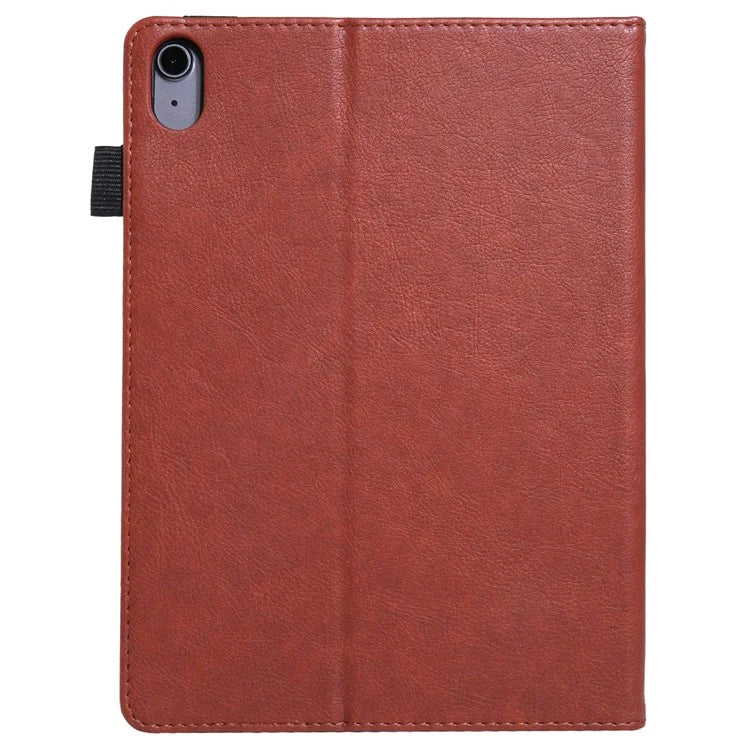 For iPad 10.9 (2022) Shockproof Case Card Slots Tablet Leather Flip Cover with Pens Holder