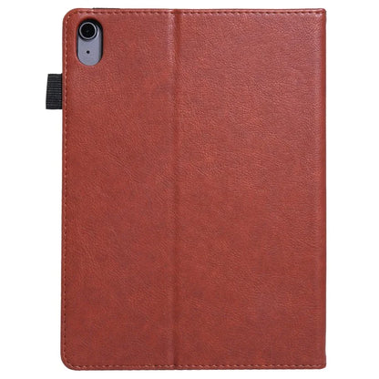 For iPad 10.9 (2022) Shockproof Case Card Slots Tablet Leather Flip Cover with Pens Holder