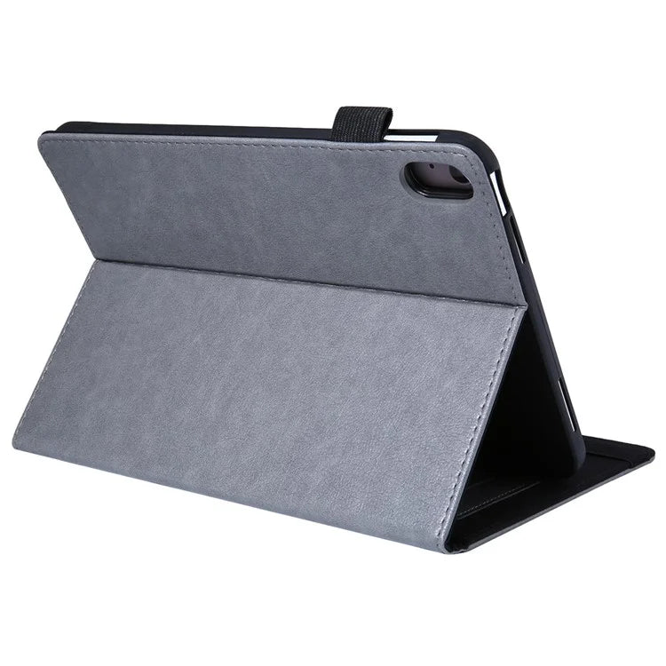 For iPad 10.9 (2022) Shockproof Case Card Slots Tablet Leather Flip Cover with Pens Holder