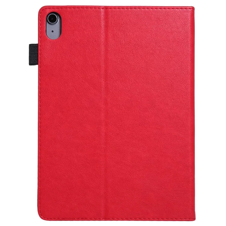 For iPad 10.9 (2022) Shockproof Case Card Slots Tablet Leather Flip Cover with Pens Holder