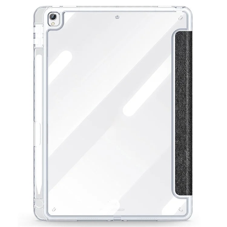 DUX DUCIS Unid Series For iPad 10.2 (2021) / (2020) / (2019) / iPad Air 10.5 inch (2019) / Pro 10.5-inch (2017) Leather Case Clear Back Cover