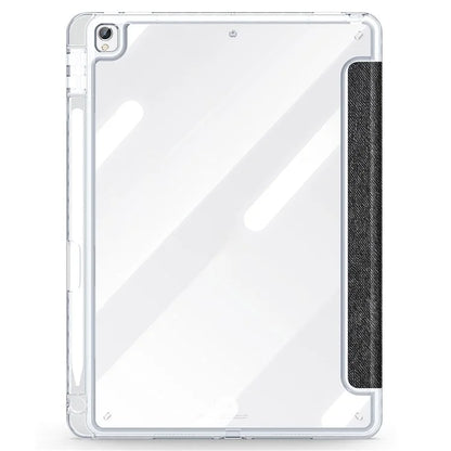 DUX DUCIS Unid Series For iPad 10.2 (2021) / (2020) / (2019) / iPad Air 10.5 inch (2019) / Pro 10.5-inch (2017) Leather Case Clear Back Cover