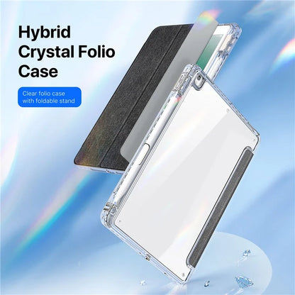DUX DUCIS Unid Series For iPad 10.2 (2021) / (2020) / (2019) / iPad Air 10.5 inch (2019) / Pro 10.5-inch (2017) Leather Case Clear Back Cover