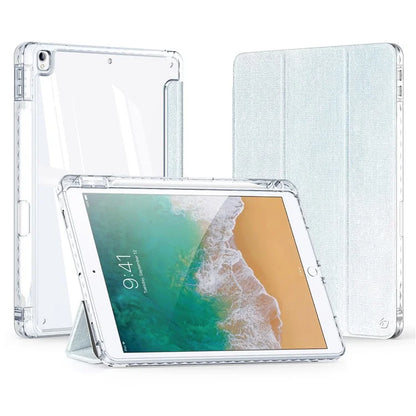 DUX DUCIS Unid Series For iPad 10.2 (2021) / (2020) / (2019) / iPad Air 10.5 inch (2019) / Pro 10.5-inch (2017) Leather Case Clear Back Cover