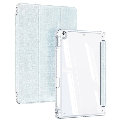 DUX DUCIS Unid Series For iPad 10.2 (2021) / (2020) / (2019) / iPad Air 10.5 inch (2019) / Pro 10.5-inch (2017) Leather Case Clear Back Cover