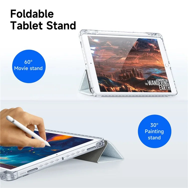DUX DUCIS Unid Series For iPad 10.2 (2021) / (2020) / (2019) / iPad Air 10.5 inch (2019) / Pro 10.5-inch (2017) Leather Case Clear Back Cover