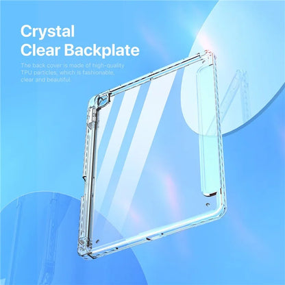DUX DUCIS Unid Series For iPad 10.2 (2021) / (2020) / (2019) / iPad Air 10.5 inch (2019) / Pro 10.5-inch (2017) Leather Case Clear Back Cover