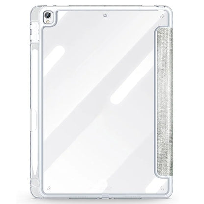 DUX DUCIS Unid Series For iPad 10.2 (2021) / (2020) / (2019) / iPad Air 10.5 inch (2019) / Pro 10.5-inch (2017) Leather Case Clear Back Cover